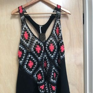 Free People Crochet Swing Tank